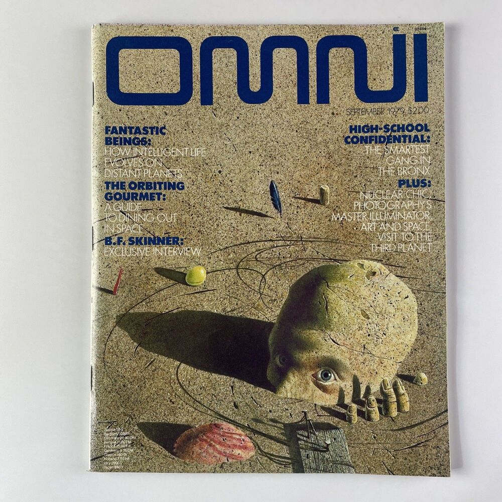 Vintage Omni Magazine September 1979 BF Skinner Space SciFi Science Fiction